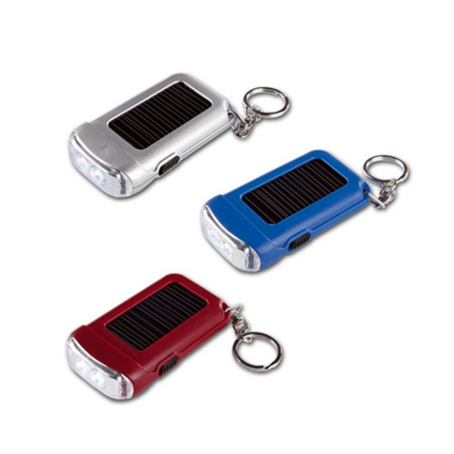 Promotional 3pcs solar led keychain