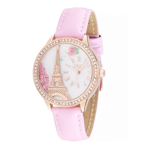 Luxury Crystal PVC Leather Women Watch