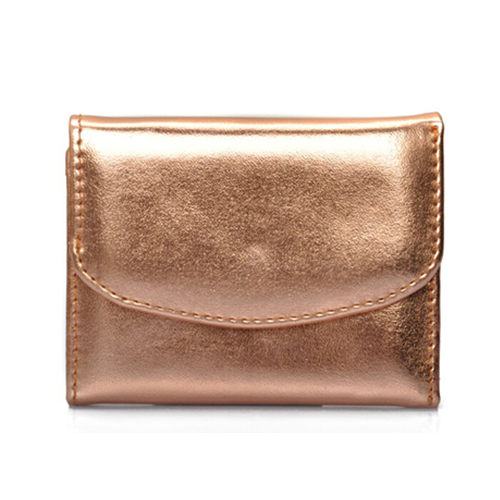 Customized Shiny PU Short Lady Purse