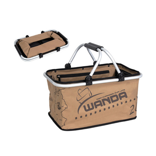 Folding Printing Shopping Basket, 600d oxford cloth Folding Shopping Bag