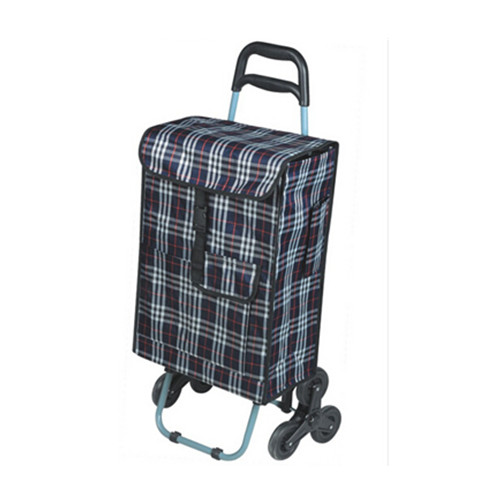 Collapsible foldable wheeled trolley shopping cart