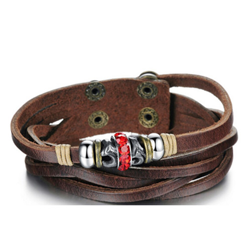 Fashional genuine leather man jewerly bracelet