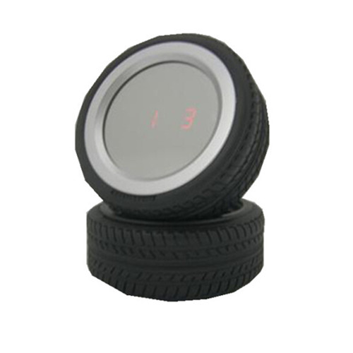 4 inch mirror Double Tire Clock,wheel clock,tyre clock