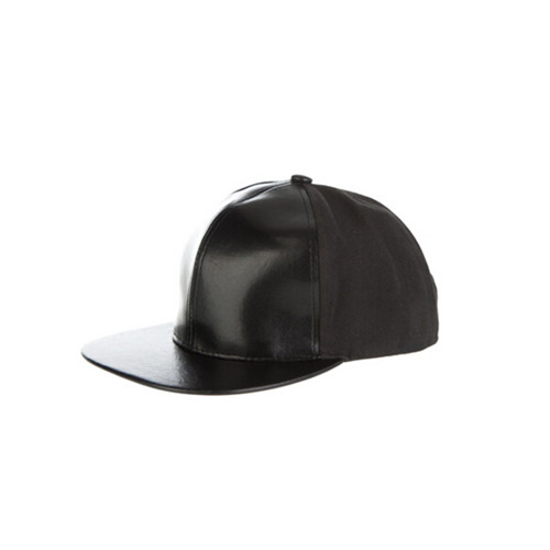 Good quality woman pu flat bill hat