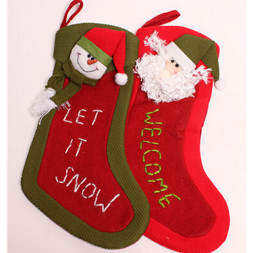 Christmas gift sock shape bag, sock pouch