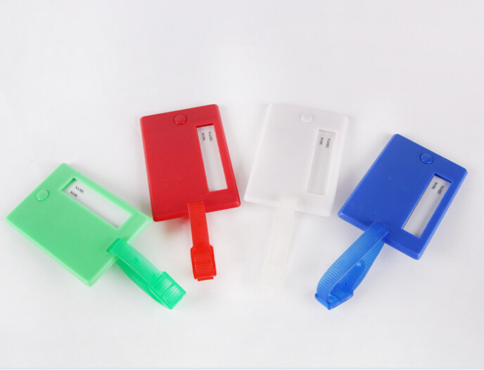Plastic ABS transparent luggage tag, name tag
