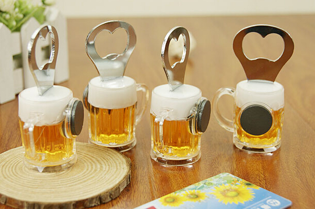 Creative style beer cup shape fridge magnet