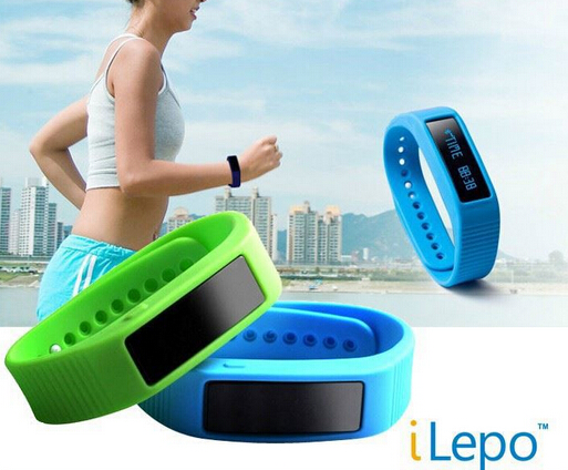 Wholesale smart bangle watch, vibrating band, silicone led watch