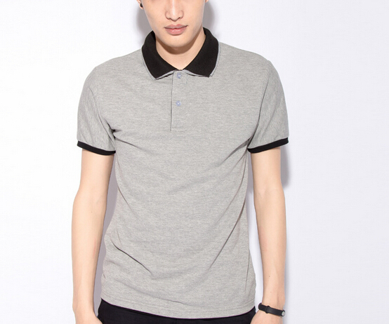 Fashional grey color sport polo shirt