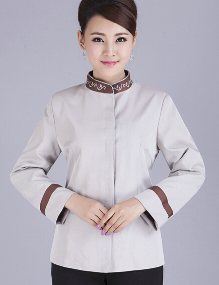 Custom made hotel cleaner working suit, cleaning work uniform