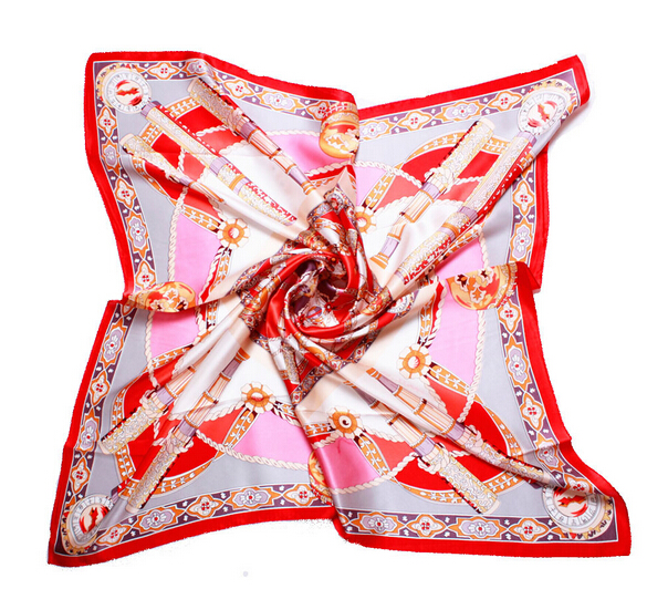 Fashional 100% mulberry silk square scarf and shawl pashmina square scarf