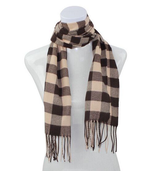 Promotional wool spinning lattice man scarf, man neckerchief