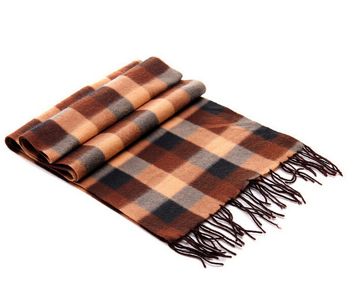Promotional combined color woolen men scarf
