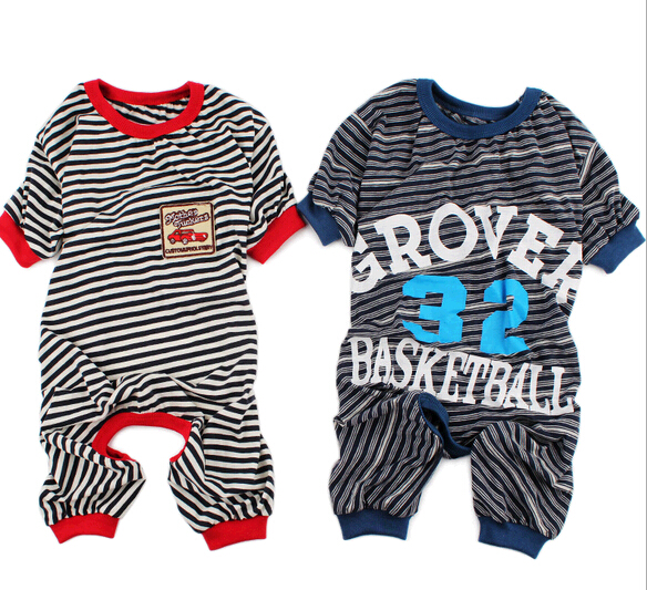 Wholesale stripe style summer cotton pet cloth