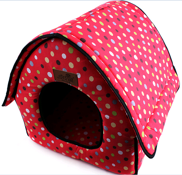 Custom printing logo luxury foam dog house, luxury pet house