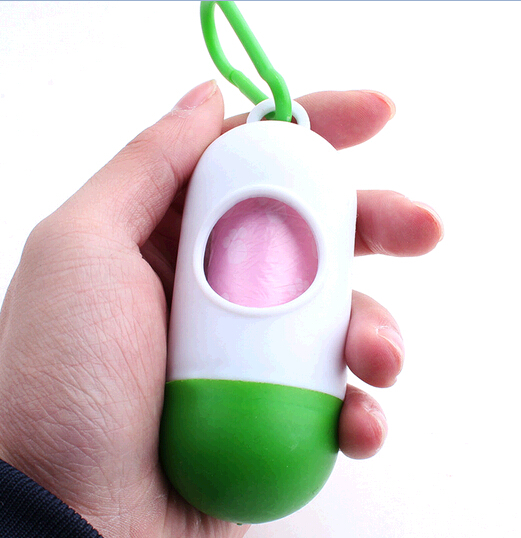 Pet clean poop bag with bone shaped dispenser