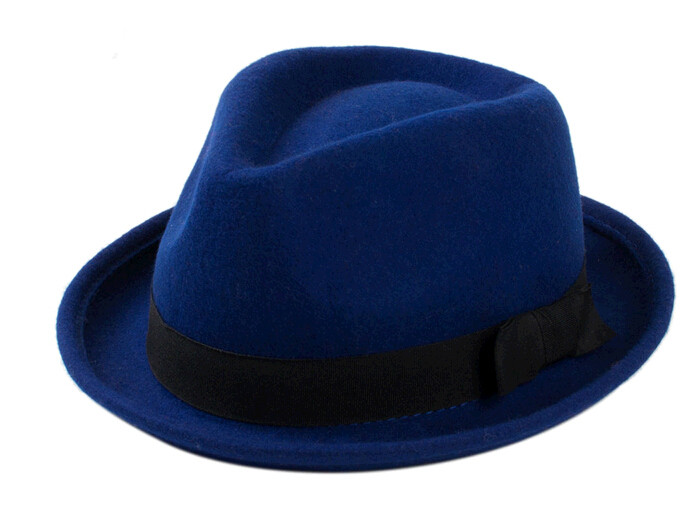 Trendy fashion Woman wool felt crimping hat and cap