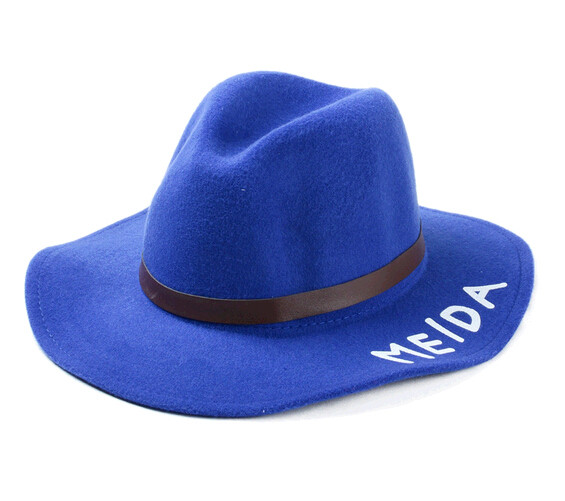 Wholesale wave Floppy Wide Brim Wool Felt hat