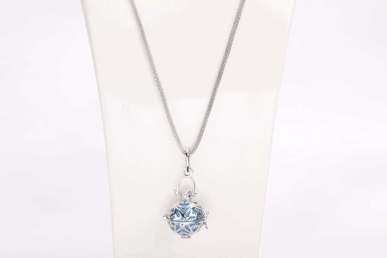 Wholesale perfume or essential oil necklace diffuser with stainless steel chain