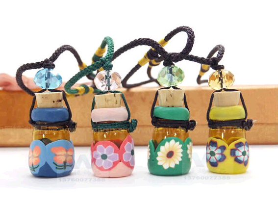 Wholesale with cork stopper essential oil diffuser necklaces