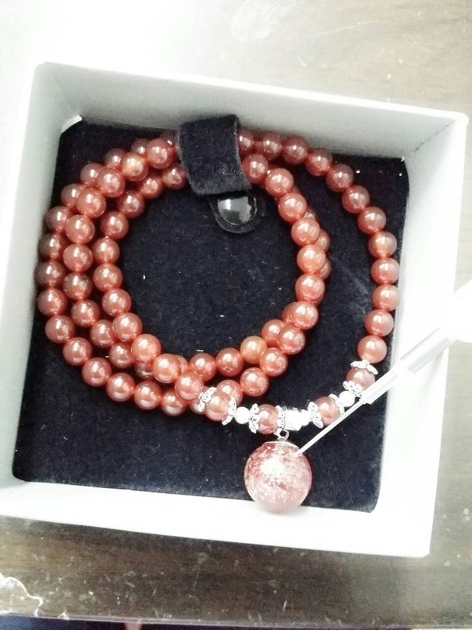 Wholesale fashional rejection syringe bottle essencial oil diffuser garnet bracelet