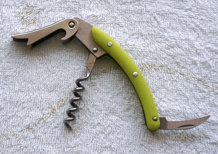 Promotional high quality Knife Wine Cork bottle Opener, stainless steel  wine opener