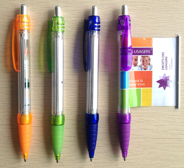 Promotional cheap banner ballpoint pen, customized logo advertising banner pen