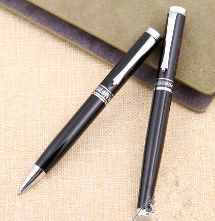 Customized laser logo or print logo black color business metal pen