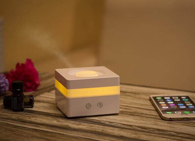 Promomtional 120ml portable square shape essencial oil aroma diffuser