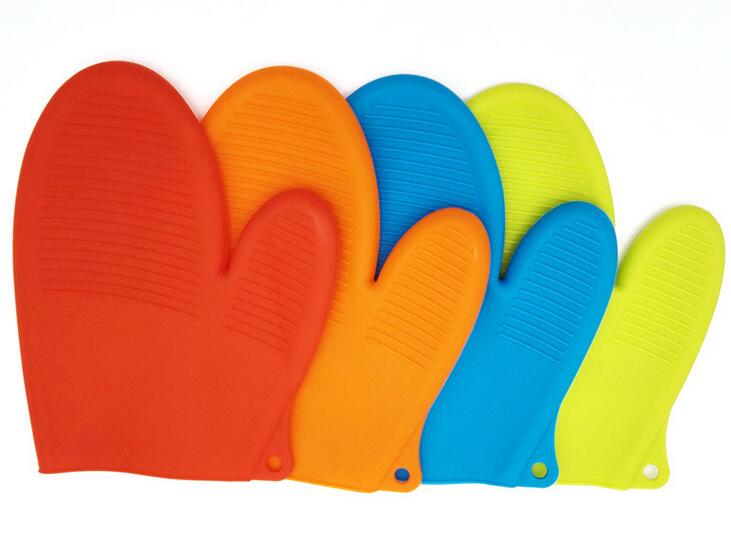 Wholesale Kitchen Cooking Oven Silicone Heat Resistant BBQ mittens, bbq glove
