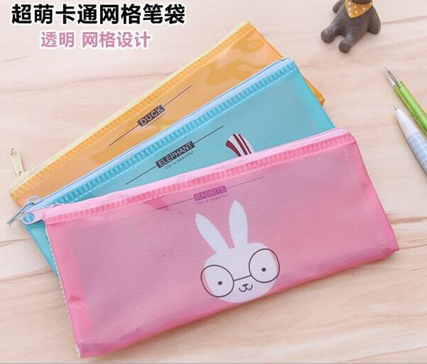 Customized printing logo waterproof pvc pencil bag, pencil case
