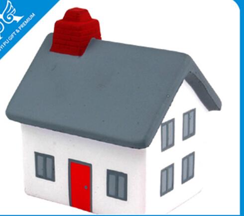 Wholeale house shape pu stress ball