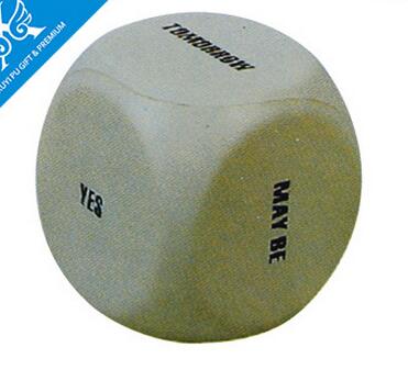 Wholesale 6.5cm cube dice shape pu stress ball
