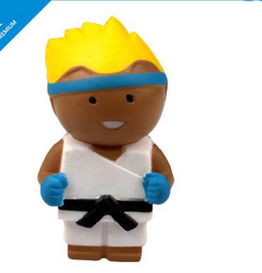 Wholesle peasant or farmer boy shape pu stress ball