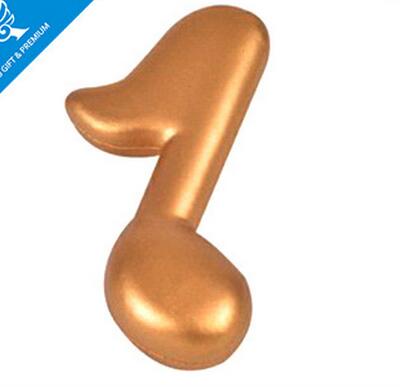 Wholesale musical notation shape pu stress ball