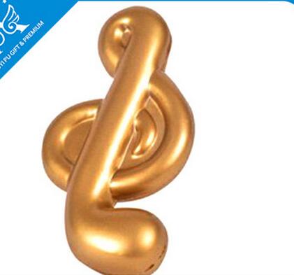 Wholesale musical notation shape pu stress ball