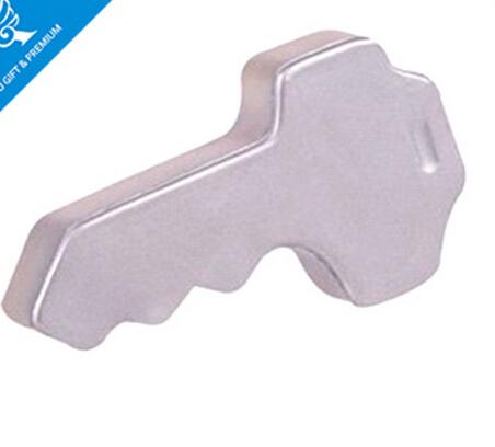 Wholesale silver color key shape pu stress ball