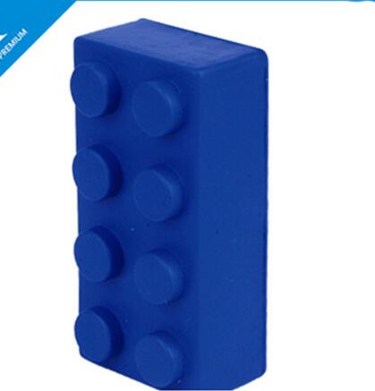 Wholesale building block shape pu stress ball