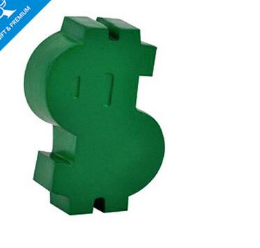 Wholesale us dollar mark or dollar symbol shape pu stress ball