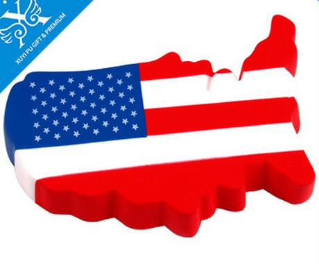 Wholesale usa flag shape pu foam stress ball