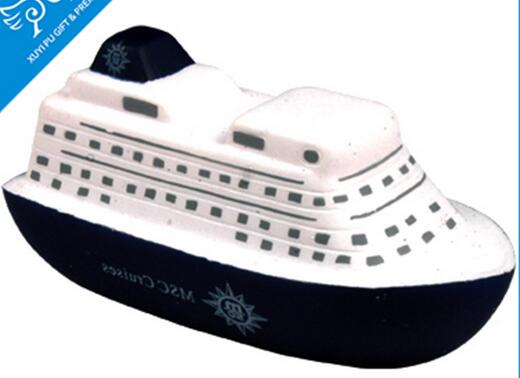 Wholesale boat or yacht shape pu stress ball