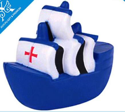 Wholesale Sailing boat shape pu stress ball