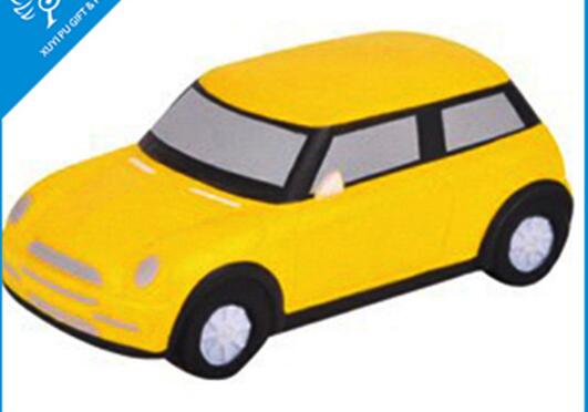 Wholesale yellow color car shape pu stress ball
