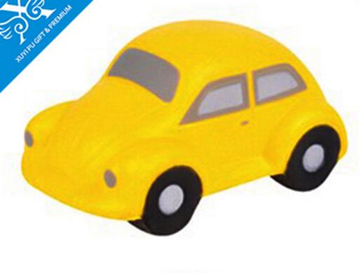 Wholesale blue color car shape pu stress ball