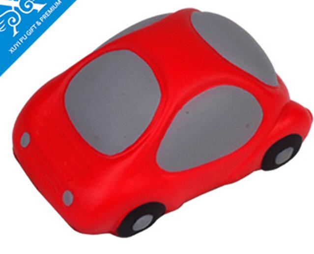 Wholesale red car shape pu stress ball