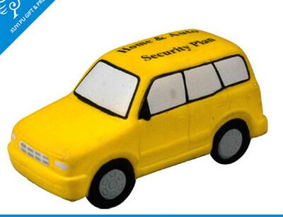 Wholesale yellow color car pu foam stress ball