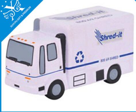 Wholesale custom logo truck car shape pu stress ball/