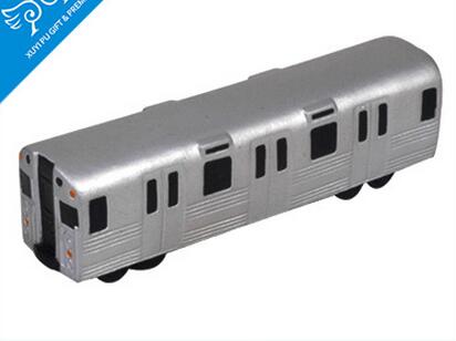 Wholeale silver metro shape pu stress ball