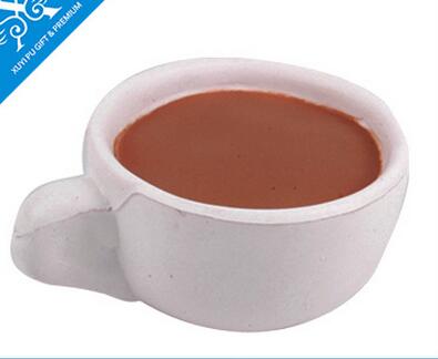 Wholesale coffee shape pu stress ball