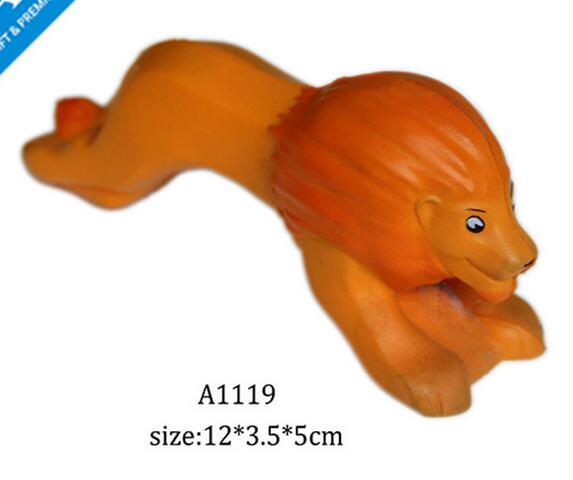 Wholeasle lion shape animal pu stress ball